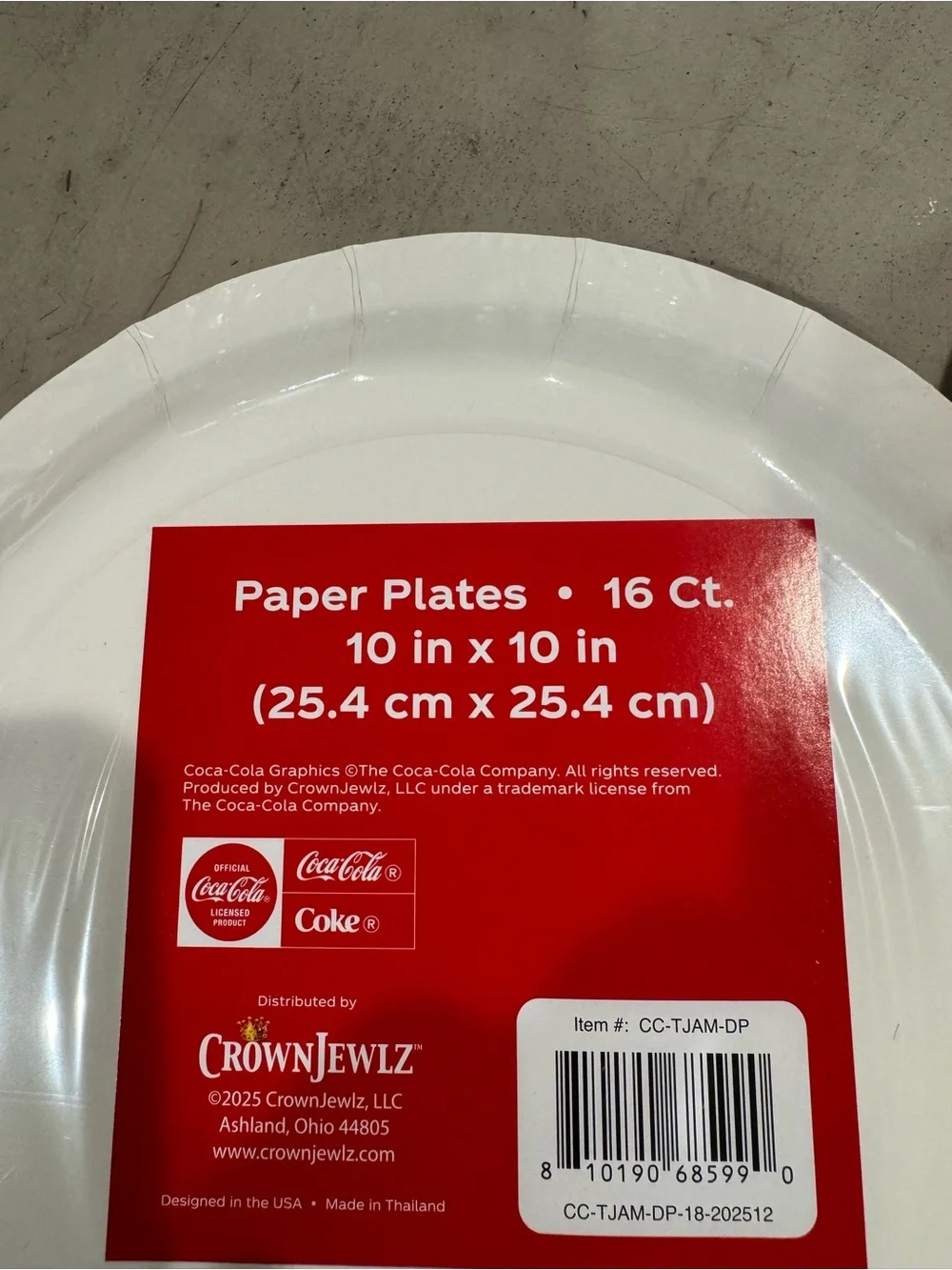 Patriotic Coca Cola Red,White&Blue Star Disposable Paper Plates,set of2,16 Packs